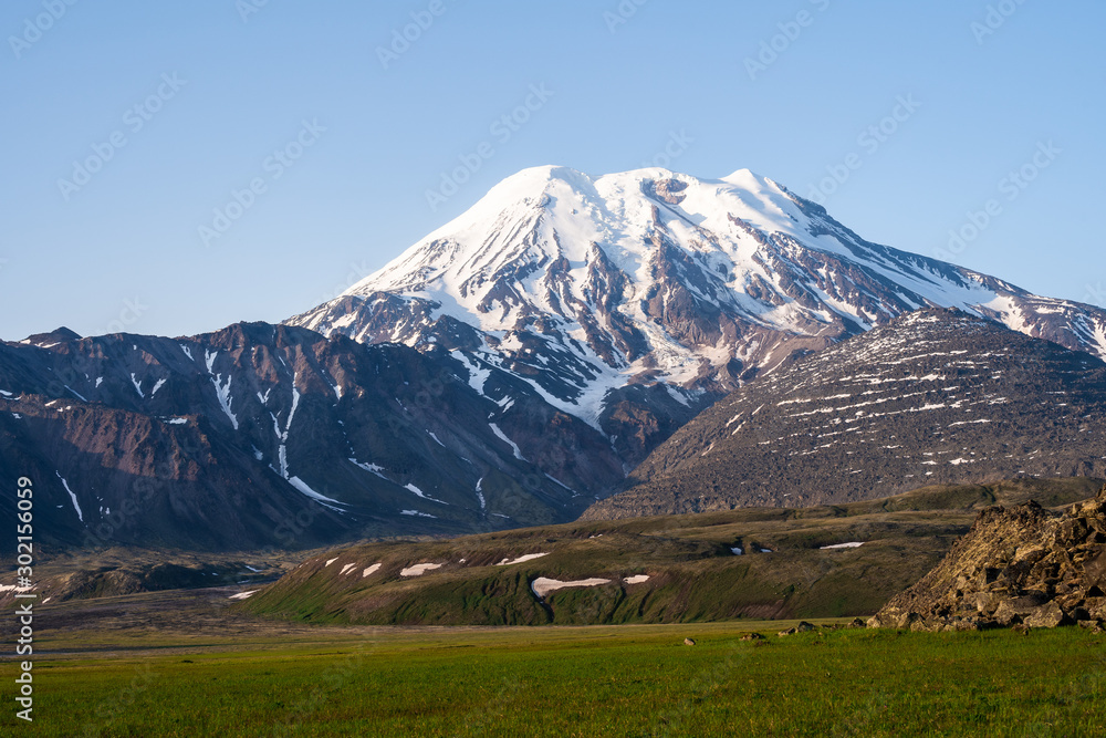 Volcano landscape of Kamchatka Peninsula
