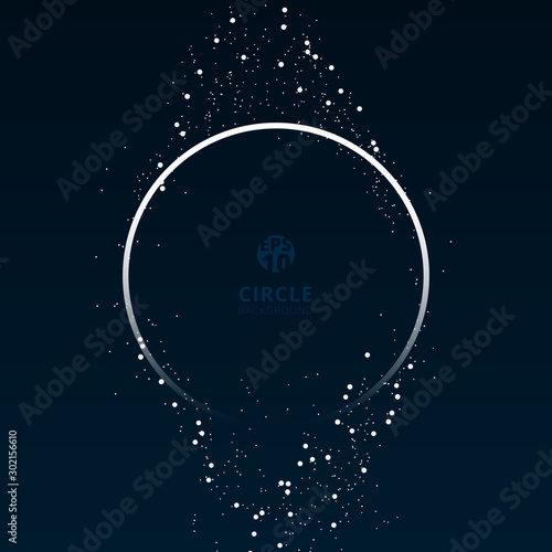 Circle white frame galaxy a...