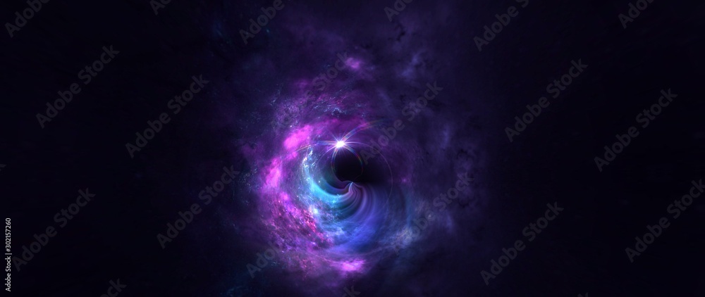 black hole, science fiction wallpaper. Beauty of deep space. Colorful graphics for background, like water waves, clouds, night sky, universe, galaxy, Planets,  - obrazy, fototapety, plakaty 