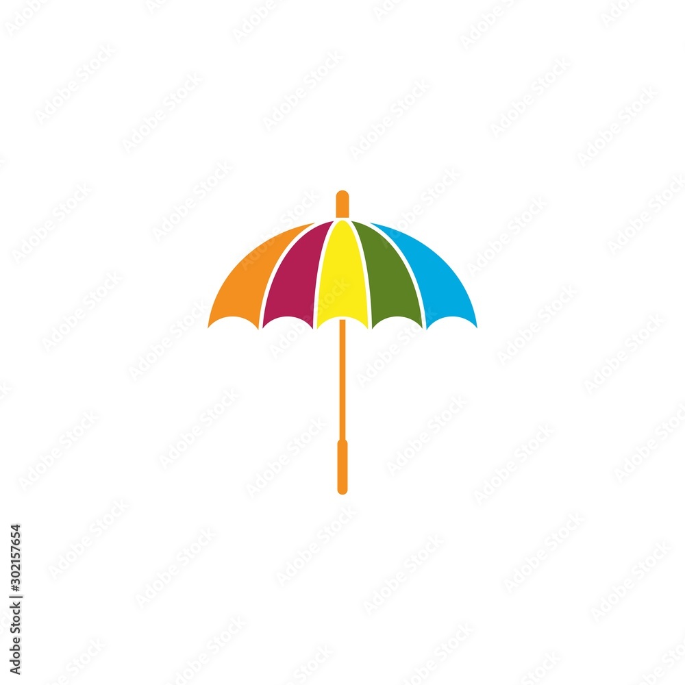 Obraz premium umbrella logo vector