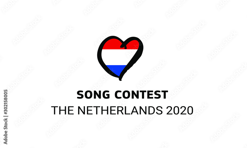 Song contest in Europe, 2020, vector Song contest in Europe, 2020, vector