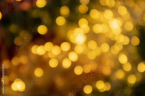 Abstract blur christmas light with bokeh background