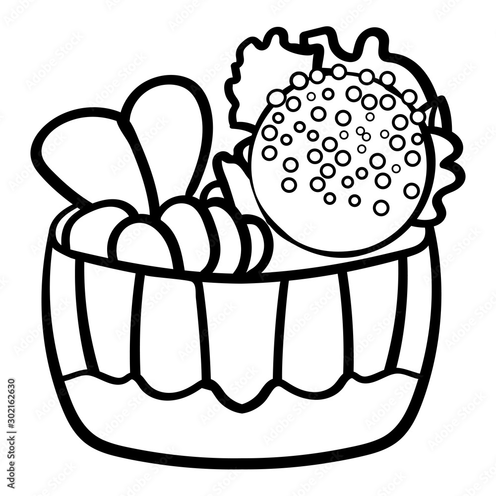 chocolate cake coloring page