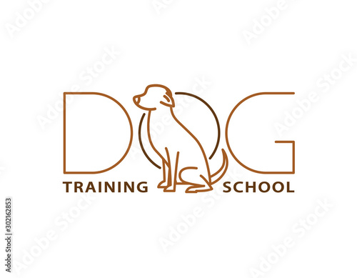 Dog training center icon