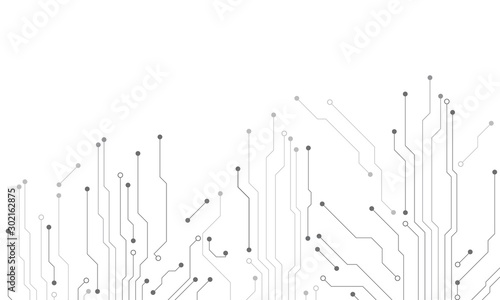 Abstract high-tech technology background.Circuit board or electronic motherboard vector illustration.