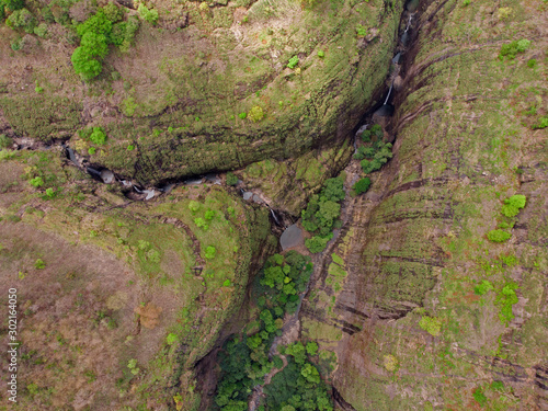 Aerial shot of Plus Valley at Tamhini, Pune, Maharashtra, India