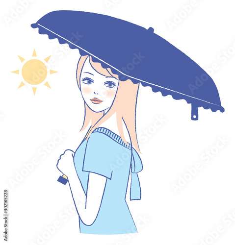 sunshade umbrella with UV protection