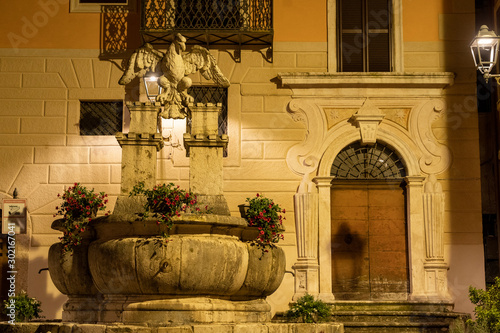 Konstfotografi Arpino, Italy, by night
