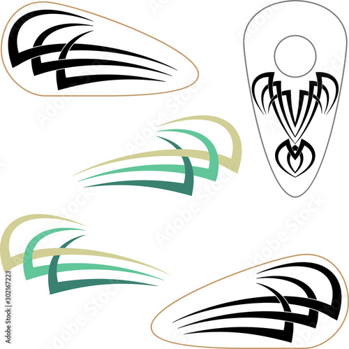 Tribal Bike Decal