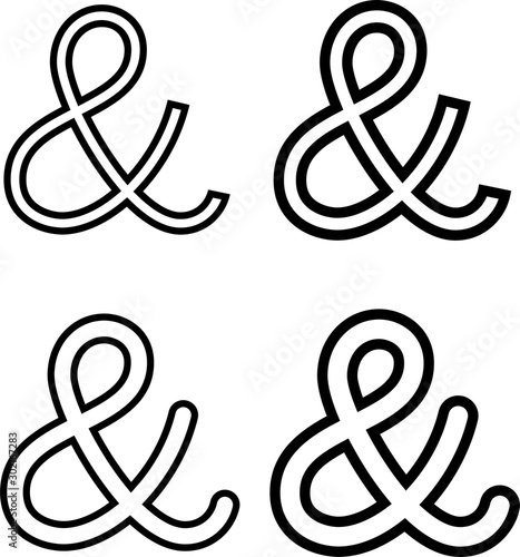 Ampersand Icon, Alphabet Ampersand Symbol