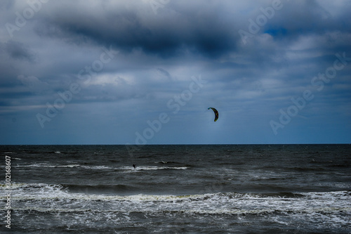  Baltic coast landscape on a cold windy spring day