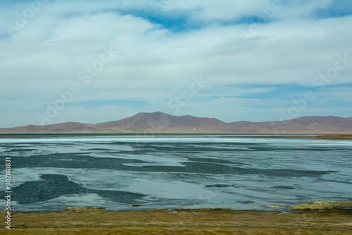 One of The Highest Lake in the World located in Tibet This Lake is the Origin Point of Salawin River photo