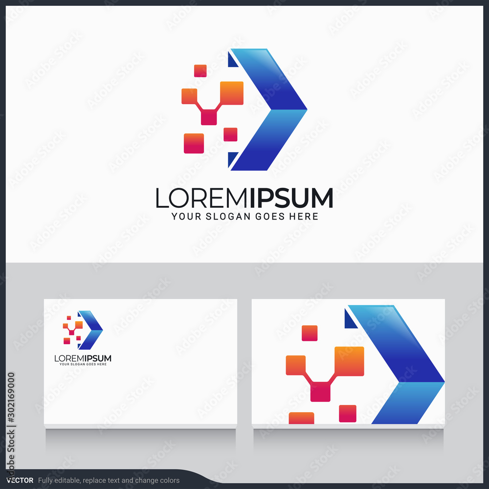 Modern abstract arrow logo symbol design. Vector illustration Modern abstract arrow logo symbol design. Vector illustration