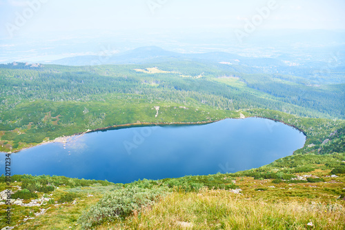 glacial lake in Krkonose Mountains 