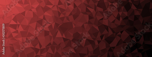 Low poly Hintergrund schwarz rot