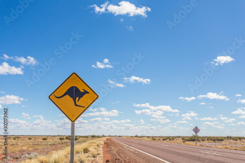 Schild Kängurus in Australien