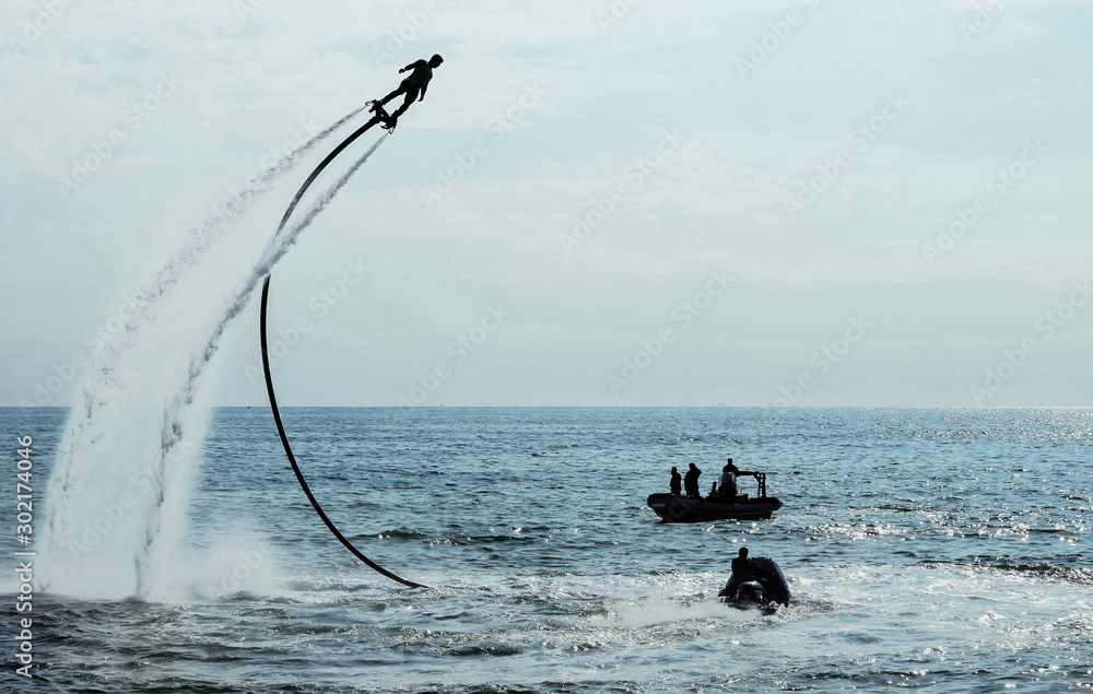 JET SKI AND JET BOARD FLYBOARD HOVERBOARD Stock Photo Adobe Stock