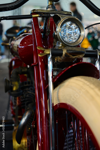 Vintage Classic  Custom Motorcycle Parts Detail 