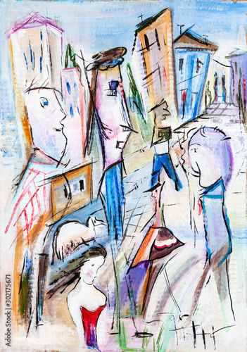 People in the street