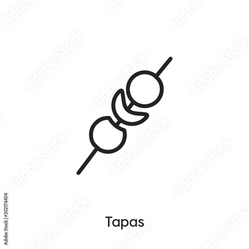 tapas icon vector symbol sign