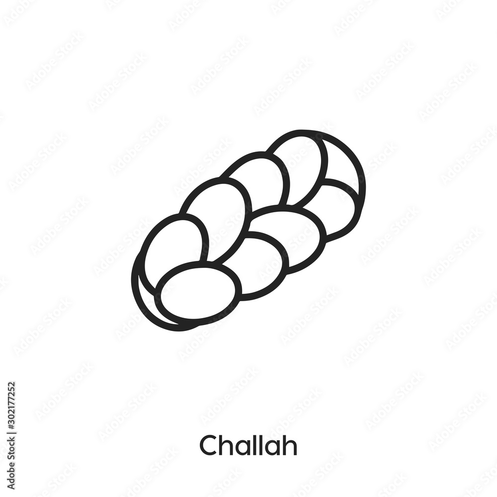 challah icon vector. challah icon vector symbol illustration. Modern simple vector icon for your design. challah icon.