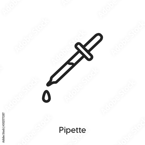 pipette icon vector symbol sign