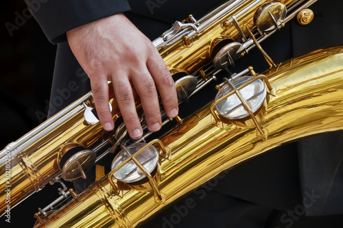 photo of brass wind instruments