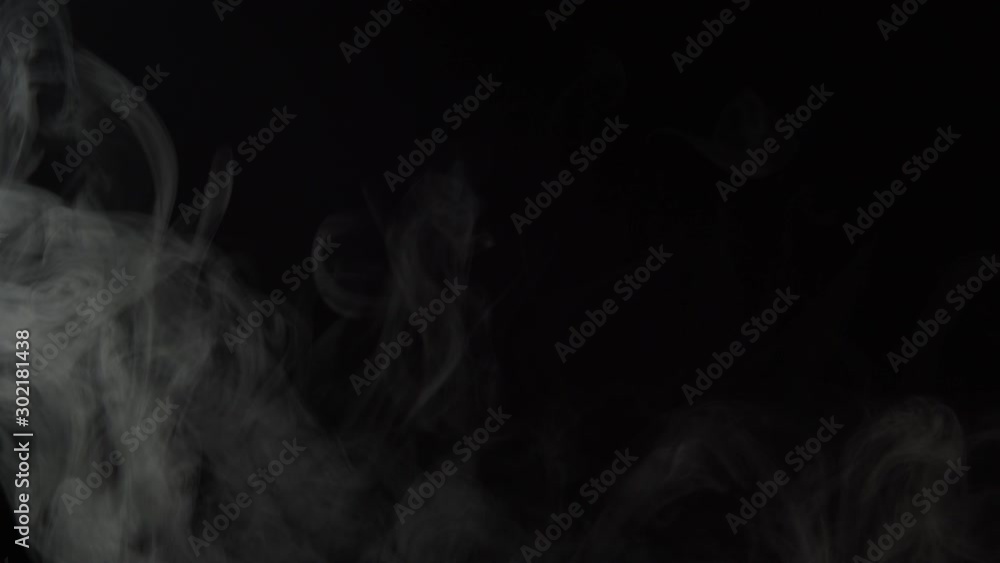 White smoke on black background White smoke on black background