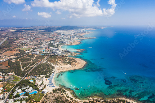 Aerial view of the coast of Cyprus © castenoid