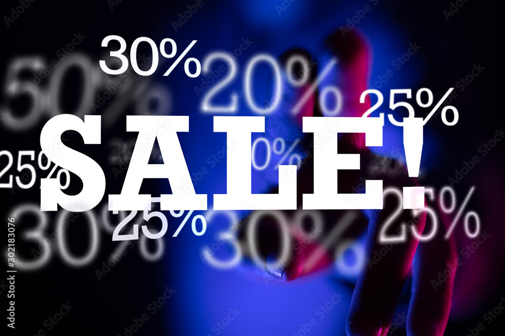 SALE CONCEPT DIGITAL in hand