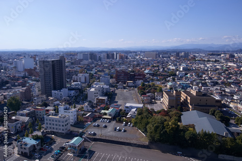 宇都宮市　栃木県庁から見た街並み © Tozawa