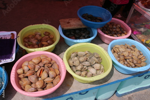 Clams to buy in Wŏnsan (North Korea)