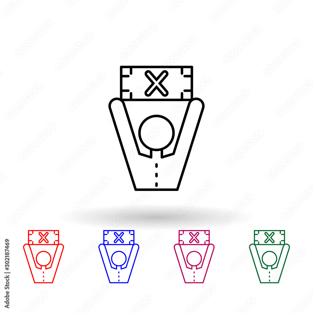 Bribe, man, multi color icon. Simple thin line, outline vector of corruption icons for ui and ux, website or mobile application Bribe, man, multi color icon. Simple thin line, outline vector of corruption icons for ui and ux, website or mobile application