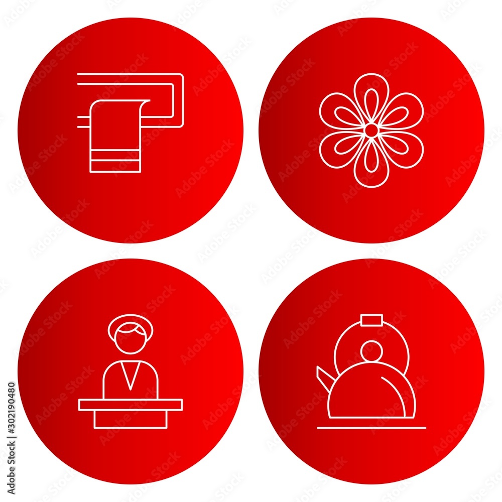 Fototapeta premium Set of Universal Pixel Perfect Icons