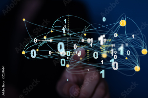 conceptual image with social connection