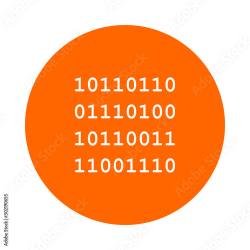 Binärcode und Kreis