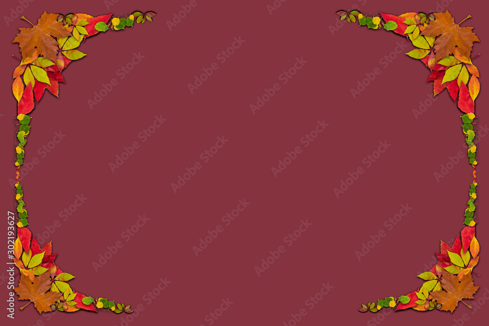 Autumn concept of natural ecology background. Flat view of the top. Suitable for Thanksgiving, Christmas, etc. Merry Christmas greetings with blank space for holiday text Autumn concept of natural ecology background. Flat view of the top. Suitable for Thanksgiving, Christmas, etc. Merry Christmas greetings with blank space for holiday text