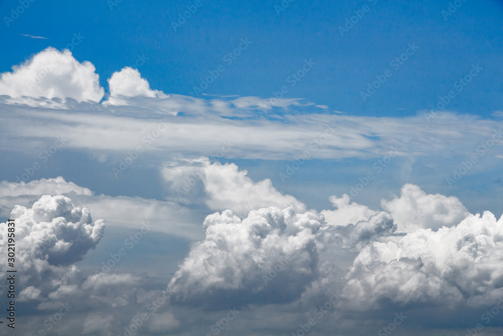 The clouds gather and the blue sky during the rainy season in Thailand. The clouds gather and the blue sky during the rainy season in Thailand.