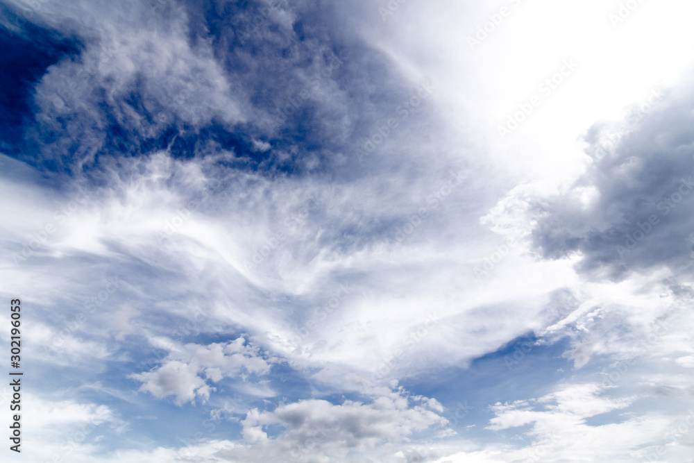 The clouds gather and the blue sky during the rainy season in Thailand. The clouds gather and the blue sky during the rainy season in Thailand.