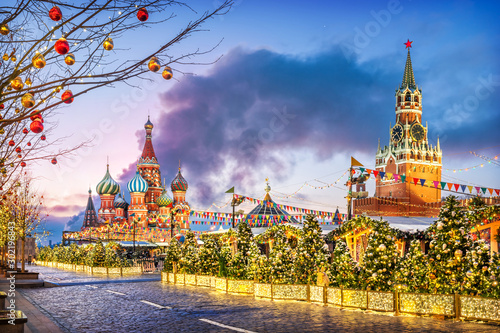 Праздник на Красной Площади New Year holiday on the Red Square