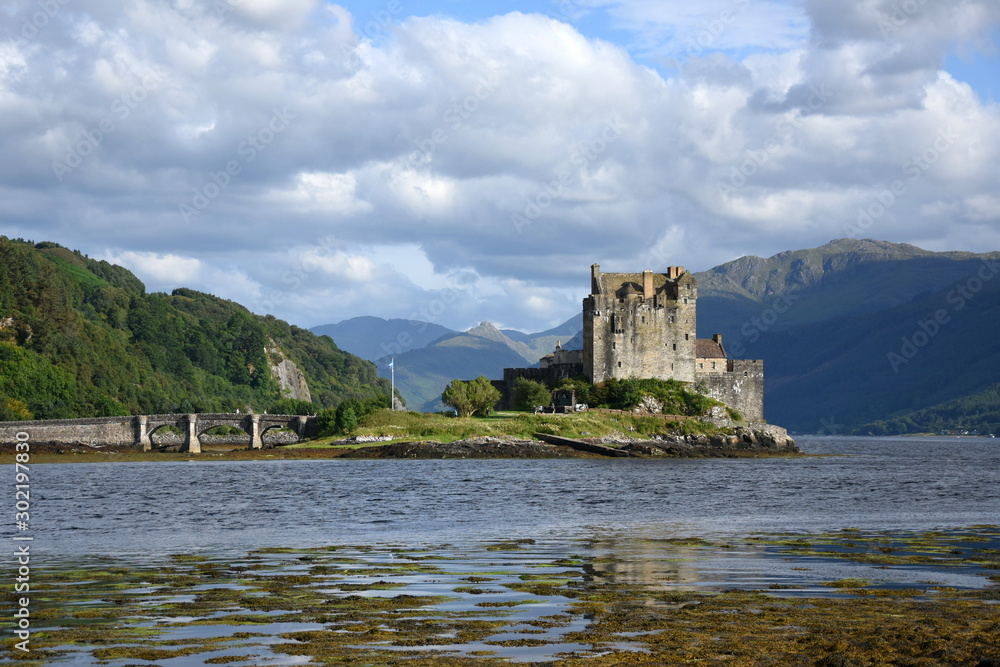 castle on the scotland coast