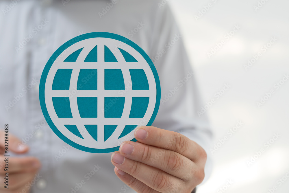 Global network connection. World map point and line composition Global network connection. World map point and line composition