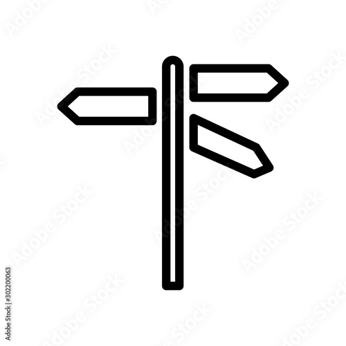 street sign - direction icon vector design template
