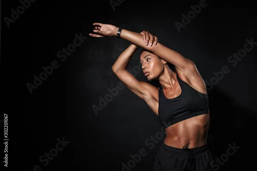 Obraz Confident fit young african fitness woman