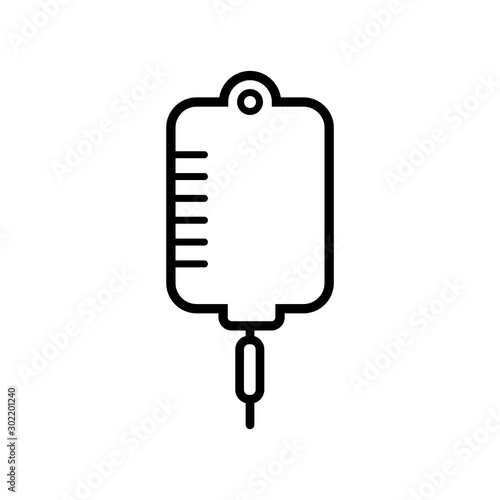 blood bag - infuse icon vector design template