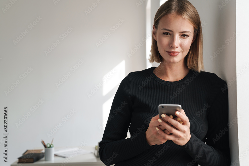 Attractive young blonde short haired woman Attractive young blonde short haired woman