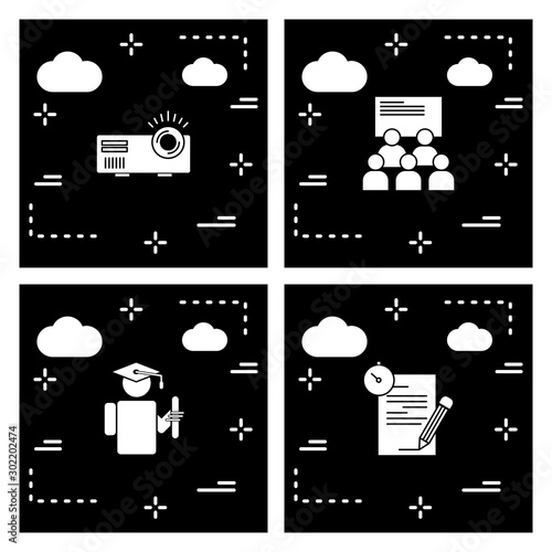 4 User interface Icon set for web and mobile applications