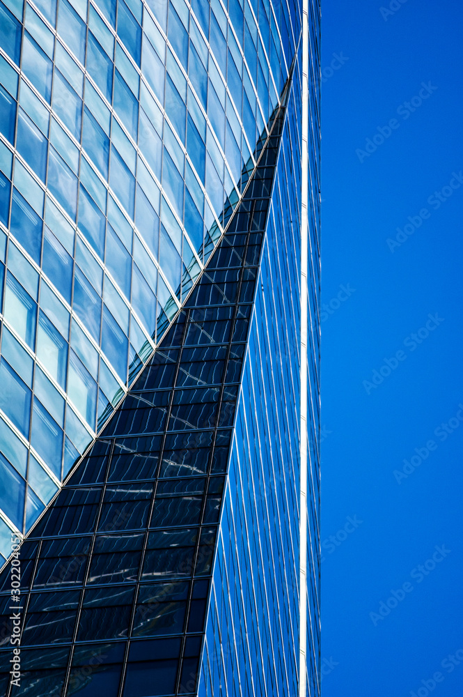 Modern skyscraper office building in Madrid Modern skyscraper office building in Madrid