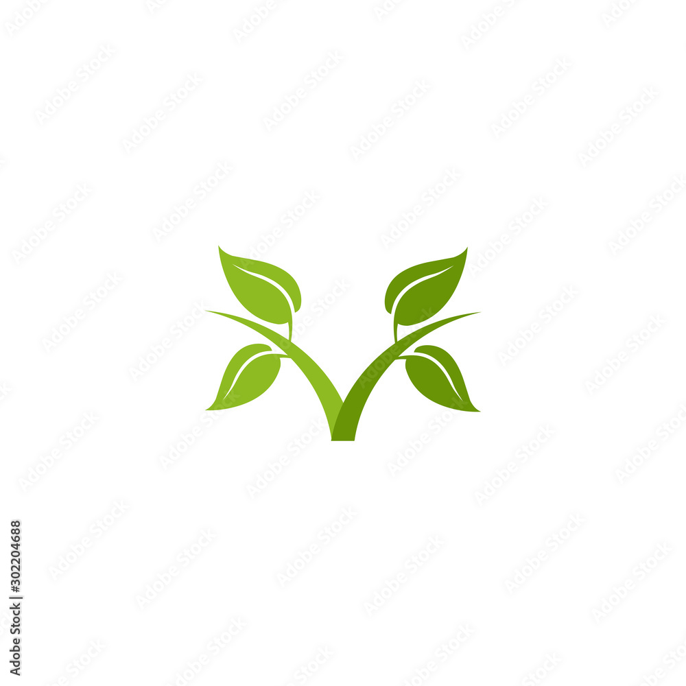 Leaf icon logo design vector template Leaf icon logo design vector template
