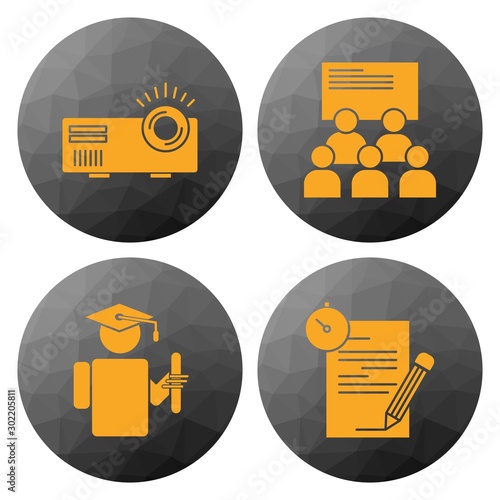 4 User interface Icon set for web and mobile applications